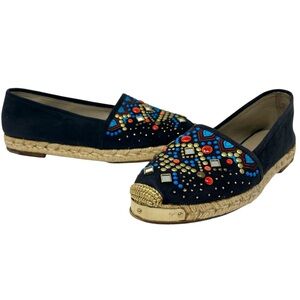 Giuseppe Zanotti Suede embellished Espandrille EU 38